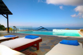 Villa Ailiea with a swimming pool and fantastic sea view near Ioulis